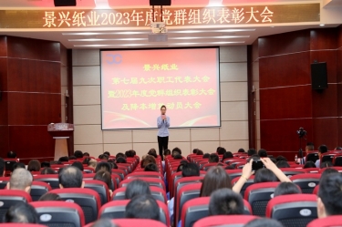 统一思想 坚定信心 | ROYAL皇家88纸业召开第七届九次职工代表大会暨2023年度党群组织表彰大会及降本增效动员大会
